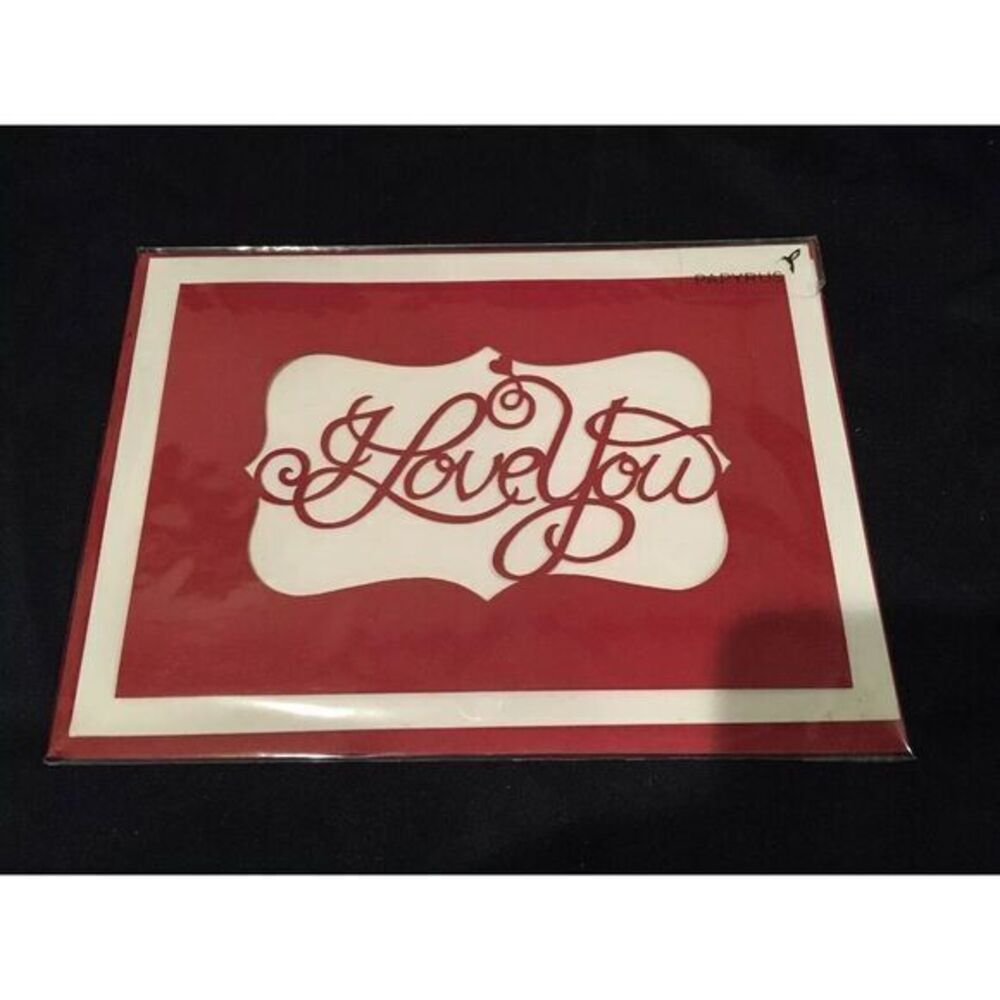 Papyrus VALENTINE'S DAY Greeting Card: Carved Love You
